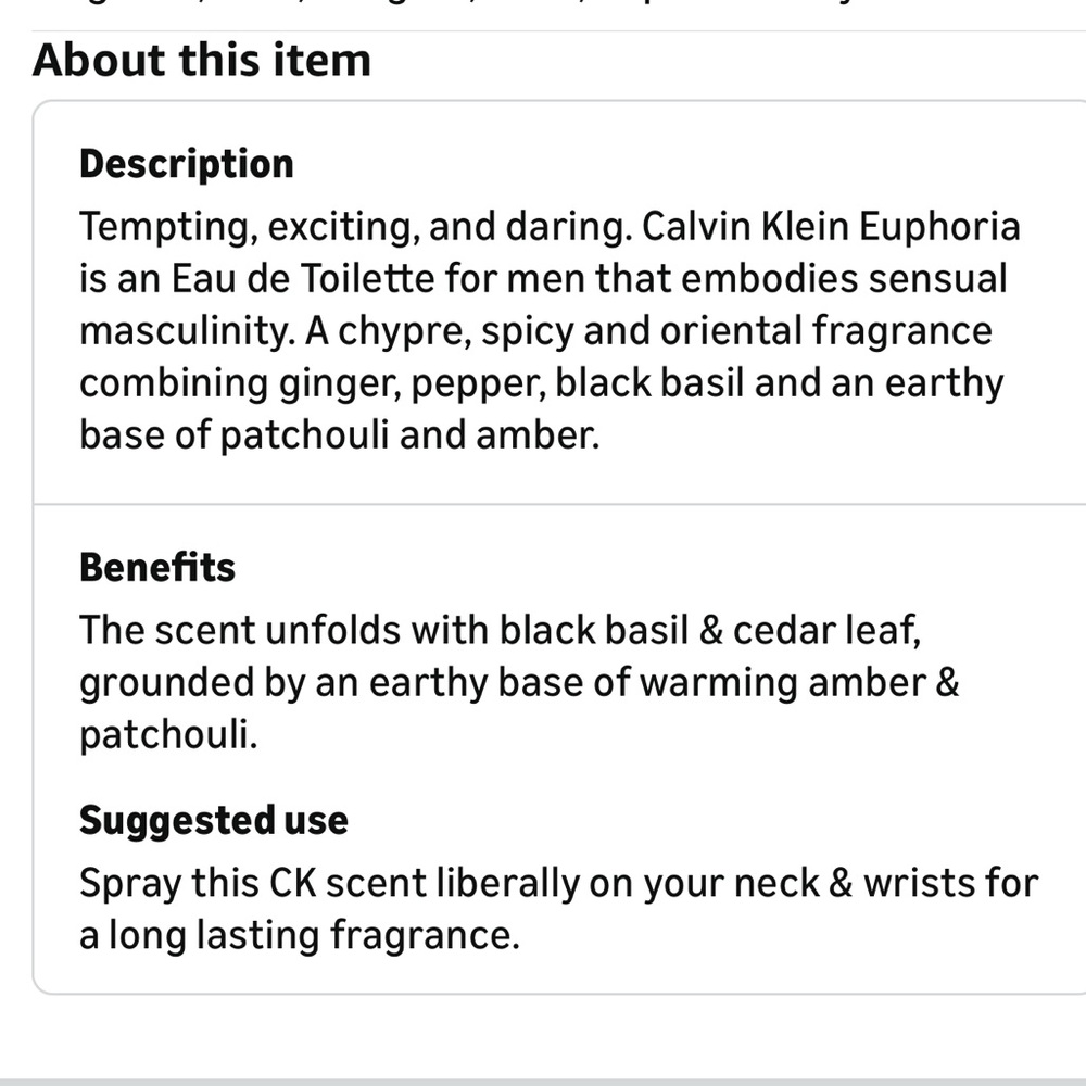 Calvin Klein Euphoria Men Fragrance - Picture 5 of 12